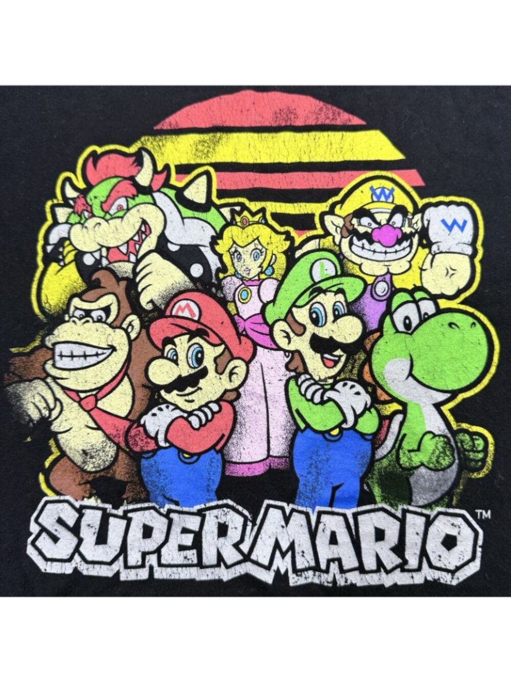 Nintendo Super Mario Tshirt Men Size L Luigi Bowser Character Video Game Gamer - Picture 5 of 12